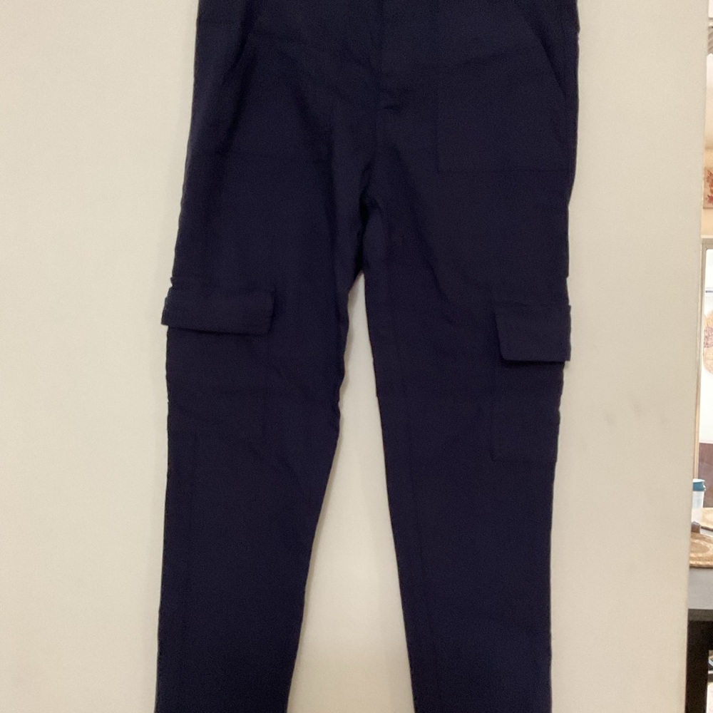 Papaya Dark Navy Button-Front Pants